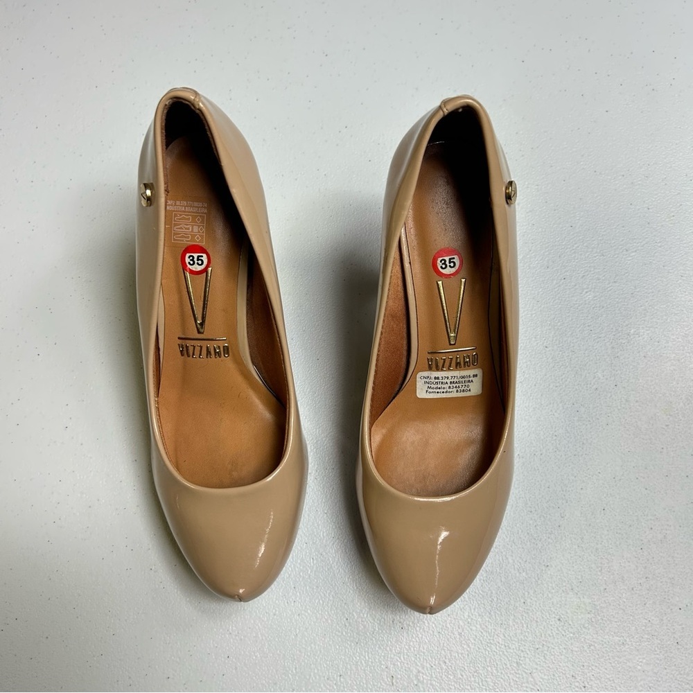 Vizzano Glamour Nude Tan Heels Shoes Womens | Size 6 - Picture 2 of 11
